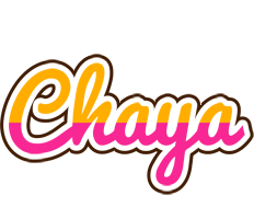 chaya name logo smoothie textgiraffe