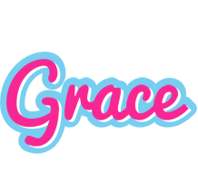 grace logo name popstar style cartoon logos textgiraffe