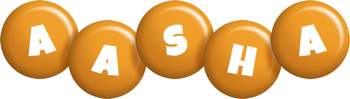 Aasha candy-orange logo