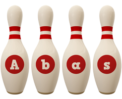 Abas bowling-pin logo