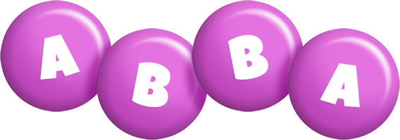 Abba candy-purple logo