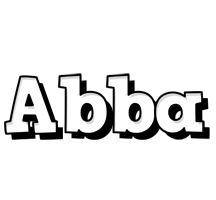 Abba snowing logo