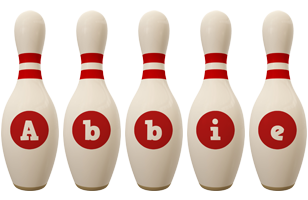 Abbie bowling-pin logo