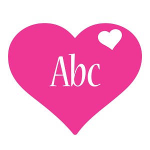 Abc love-heart logo
