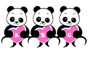 Abc love-panda logo