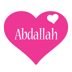 Abdallah love-heart logo