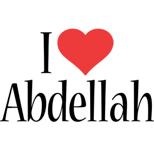 Abdellah i-love logo