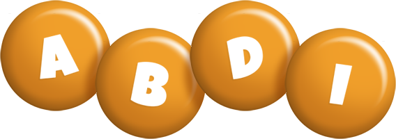 Abdi candy-orange logo
