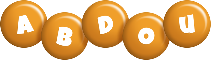 Abdou candy-orange logo