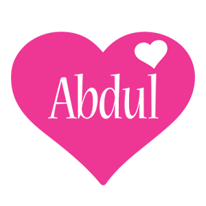 Abdul love-heart logo