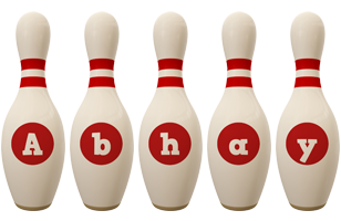 Abhay bowling-pin logo
