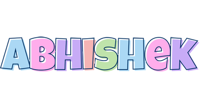 Abhishek pastel logo