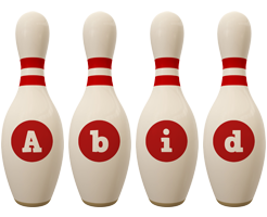 Abid bowling-pin logo