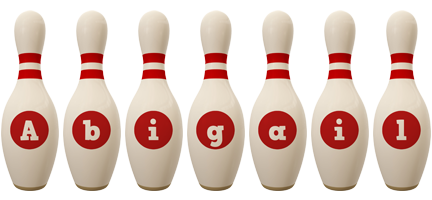 Abigail bowling-pin logo