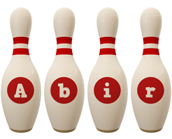 Abir bowling-pin logo