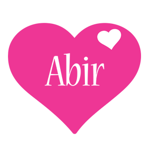 Abir love-heart logo