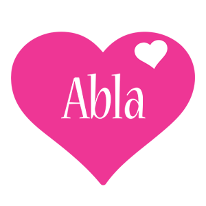 Abla love-heart logo