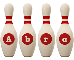 Abra bowling-pin logo