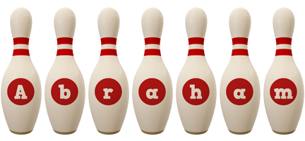 Abraham bowling-pin logo