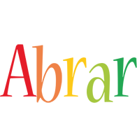 Abrar birthday logo