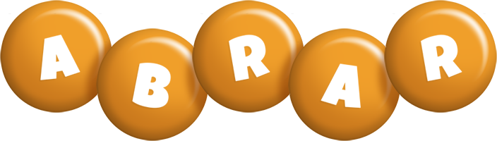 Abrar candy-orange logo