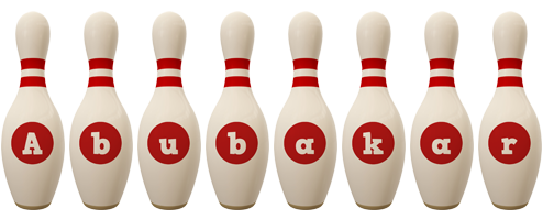 Abubakar bowling-pin logo