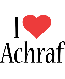 Achraf i-love logo