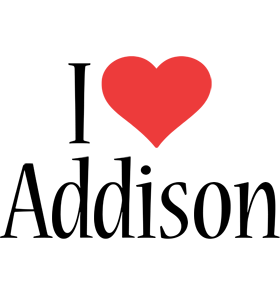 Addison i-love logo
