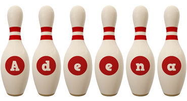 Adeena bowling-pin logo