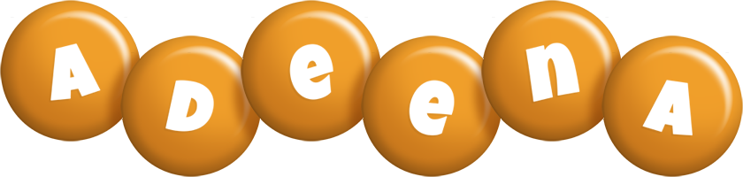 Adeena candy-orange logo