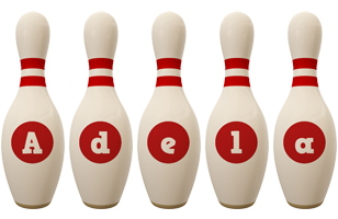 Adela bowling-pin logo