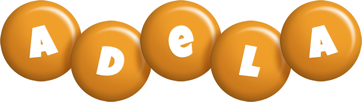 Adela candy-orange logo