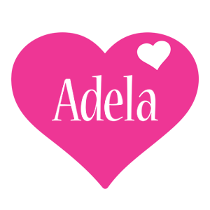 Adela love-heart logo