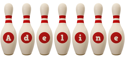 Adeline bowling-pin logo