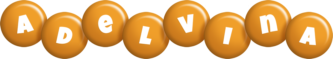 Adelvina candy-orange logo