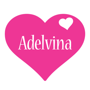 Adelvina love-heart logo