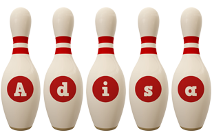Adisa bowling-pin logo