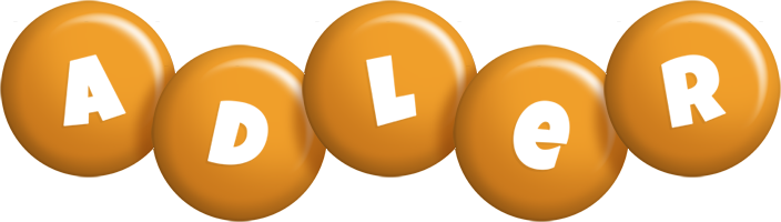 Adler candy-orange logo