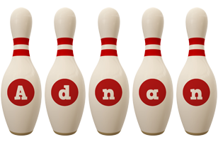 Adnan bowling-pin logo