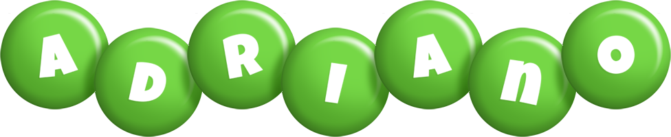 Adriano candy-green logo