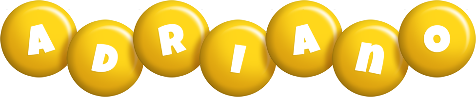 Adriano candy-yellow logo