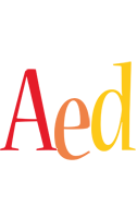 Aed birthday logo