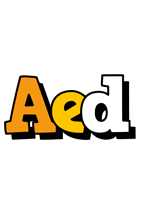Aed cartoon logo