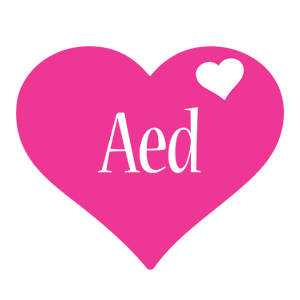 Aed love-heart logo