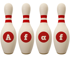Afaf bowling-pin logo
