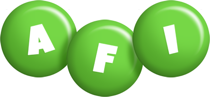 Afi candy-green logo