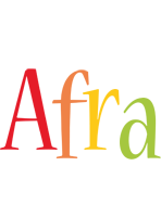 Afra birthday logo