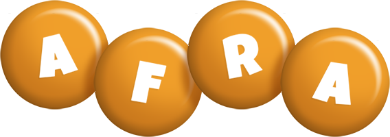 Afra candy-orange logo