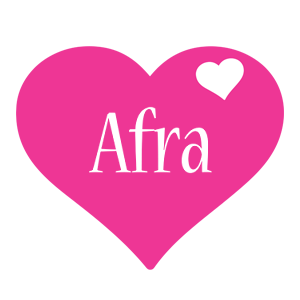 Afra love-heart logo