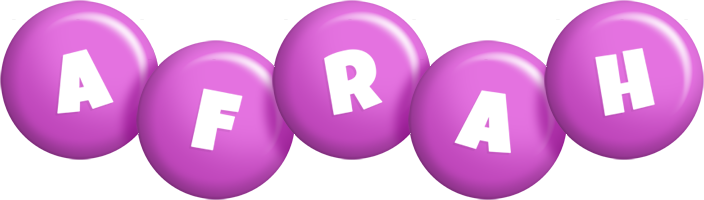 Afrah candy-purple logo